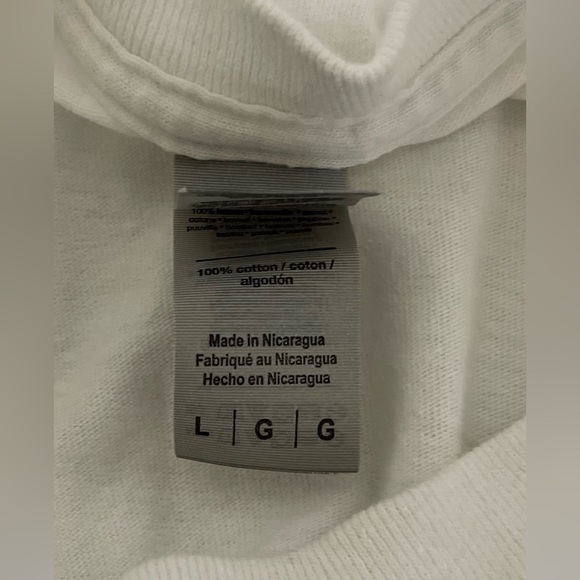 White Short Sleeve Tee with Elvis Presley Graphic - Picture 5 of 5